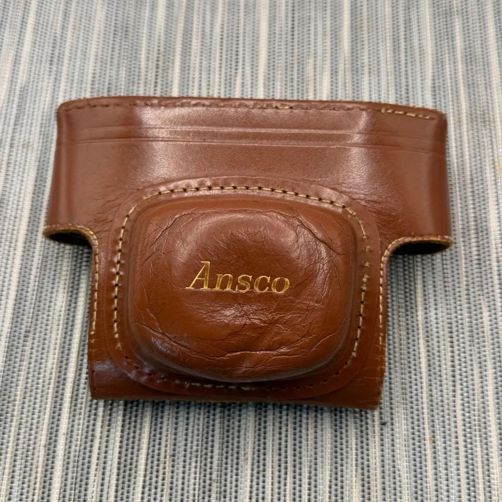 Vintage Ansco Leather‎ Camera Case and Filter Wallet with UV 16 Kodak Filters